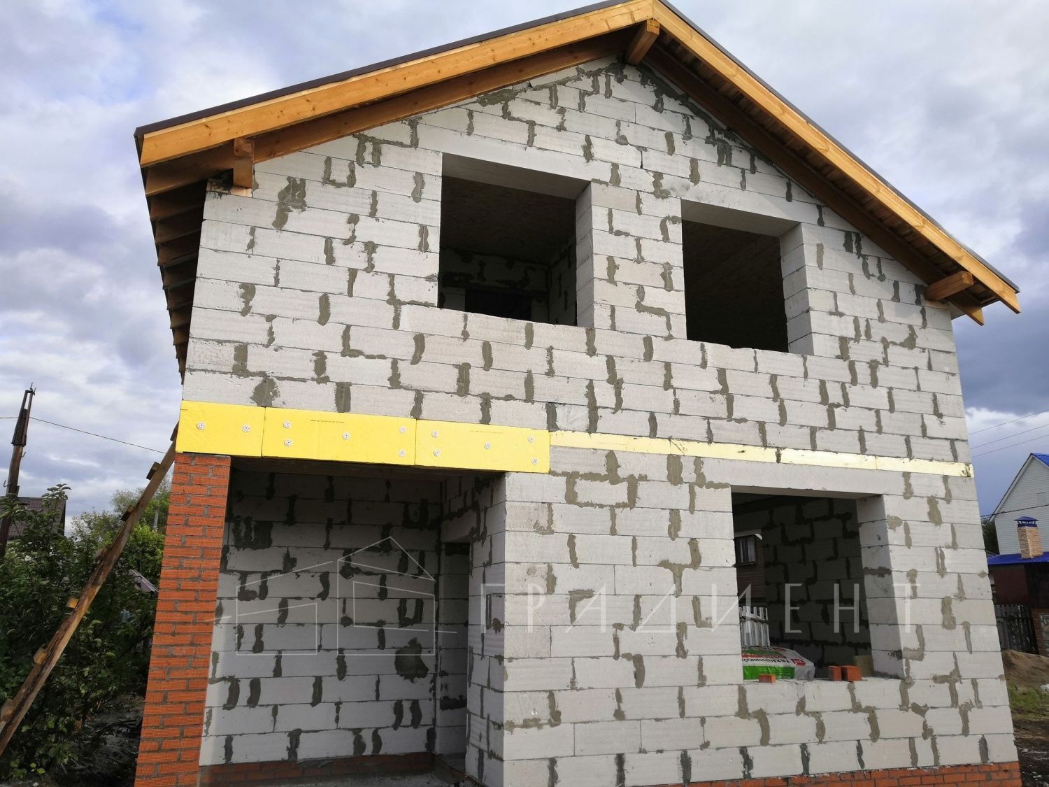 Завершаем строительство дома из газобетона 118,7 м² в п.Березовая Грива