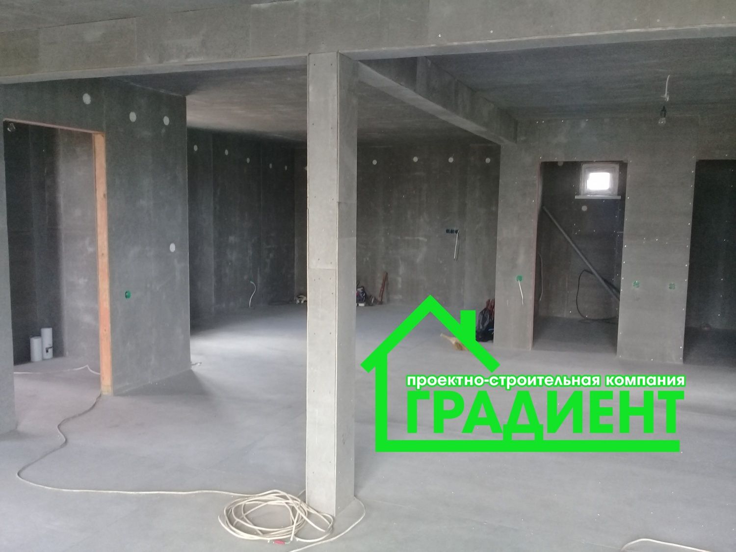 В КП Удача заказчик начал делать отделку стен по ЦСП.