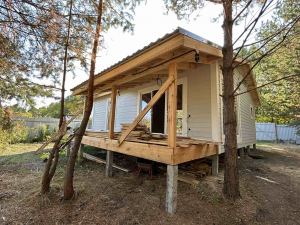 Завершено строительство дома по каркасной технологии в п.Молгачи.