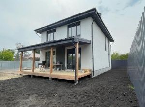 Завершено строительство дома из газобетона в п.Зубчаниновка.