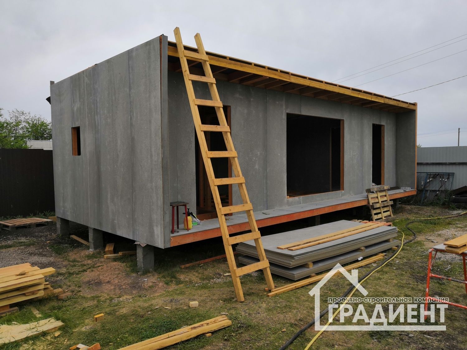 Продолжаем строительство каркасного дома в Белозерках