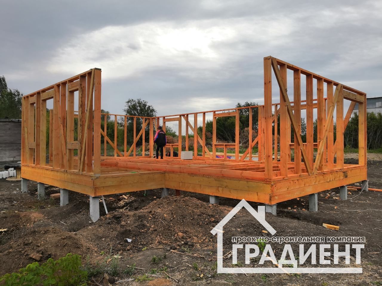 Продолжаем строительство каркасного дома в Дубовой Умете. 