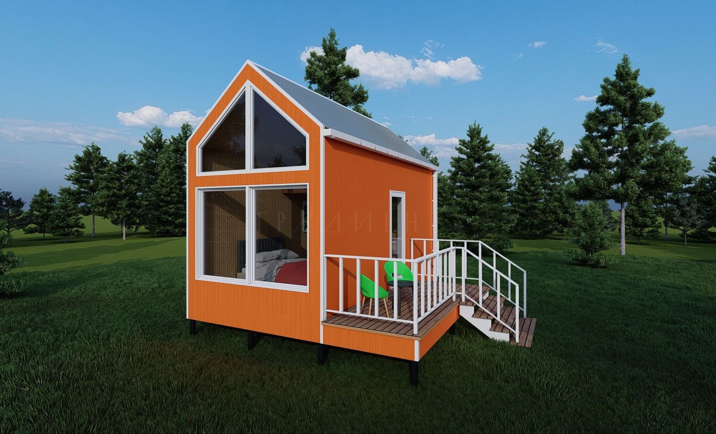ПСК Градиент - Домики для круглогодичного отдыха в стиле Barn house